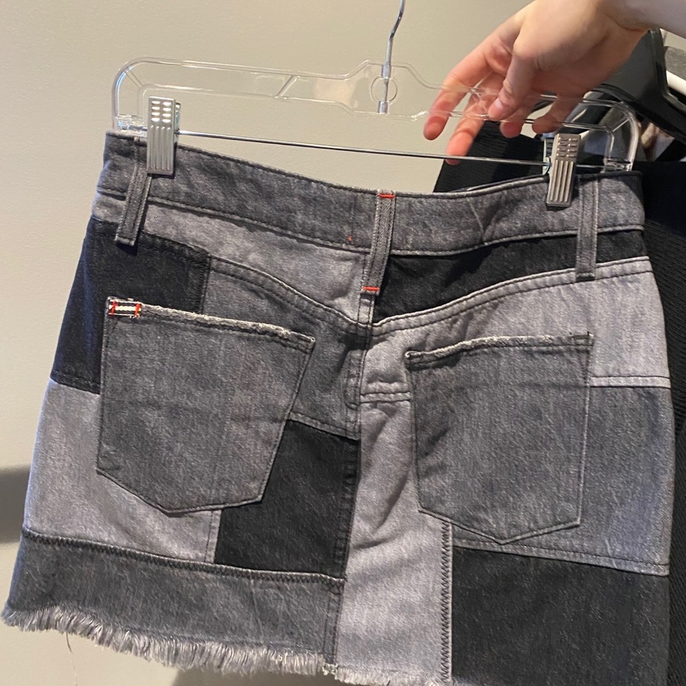 Patchwork Jean Skirt - image 3